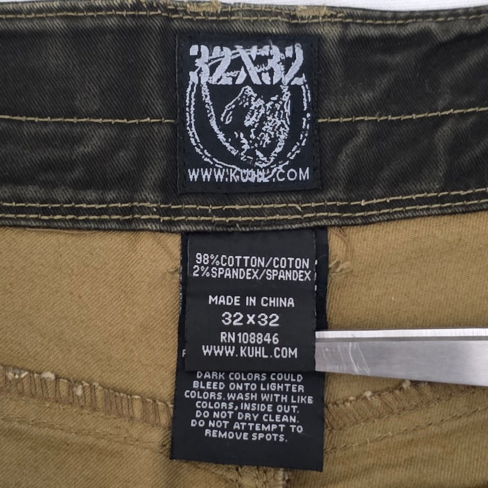 Kuhl Rydr Mens Dark Brown Patina Dye Articulated Knee Euro Twill Pants Sz 32X32 - Picture 8 of 13